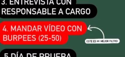 "Mandar video con burpees": el insólito requisito de una empresa para contratar a un contador