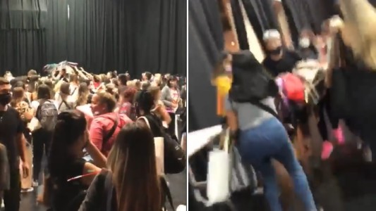 Los videos del descontrol durante la liquidación de una reconocida marca de carteras en Palermo