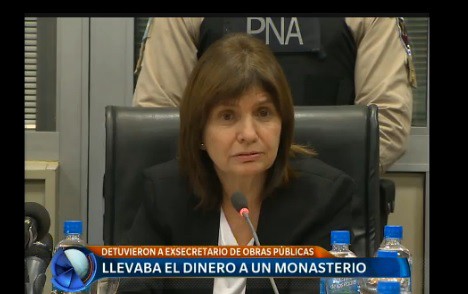 Patricia Bullrich: "Enterrar bolsos es evidentemente un modus operandi"