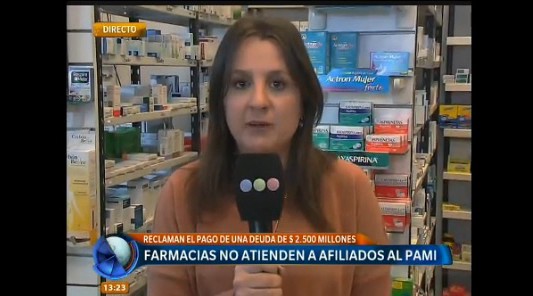 El PAMI le debe 2.600 millones de pesos a las farmacias por eso suspenden venta de medicamentos a los afiliados