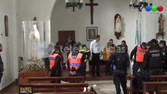 Encuentran una bóveda oculta en el monasterio de General Rodríguez