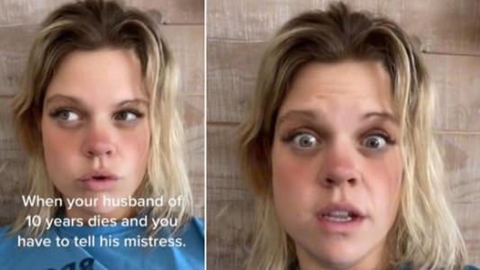 Video: su esposo murió tras un matrimonio de 10 años y se lo contó a su amante