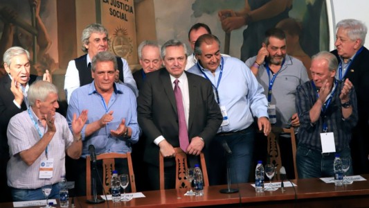 Reclamo de la CGT a Alberto Fernández por un busto de Isabel Perón