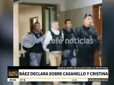 Declara Báez sobre la supuesta reunión entre Cristina y el juez Casanello