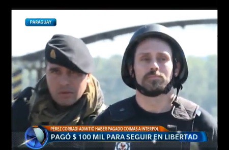 Pérez Corradi dijo que pagó 100.000 dólares a Interpol para que no lo detuvieran
