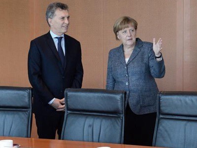 Macri se reunió con Angela Merkel y antes con el ministro de economía alemán