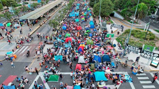 "Basta de apretar a los argentinos", dijo Zabaleta sobre los cortes en la 9 de Julio