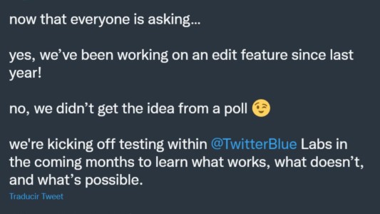 Twitter trabaja en una función para editar tweets