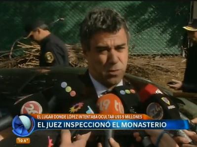 El juez Rafecas realizó una inspección ocular en el monasterio de General Rodríguez