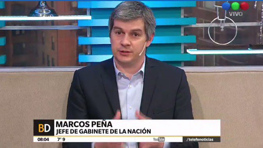 Marcos Peña: "si no corregíamos terminábamos como Venezuela"