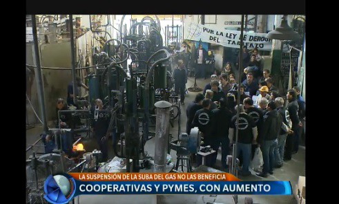 Ratificaron que está "vigente el cuadro tarifario con tope de 500%" para industrias y comercios