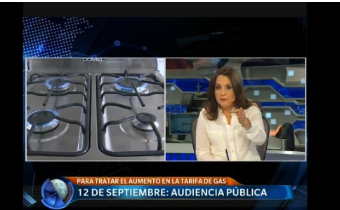 La primera audiencia pública por la tarifa del gas será el 12 de septiembre