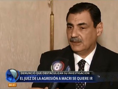 El juez que investiga la agresión a Macri pidió apoyo de la ciudadanía