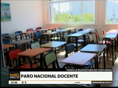 Jornada de protesta de los docentes