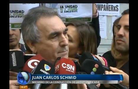 Marcha Federal: Schmid dijo que "la CGT ha dejado liberado a la acción de cada uno de los sindicatos"