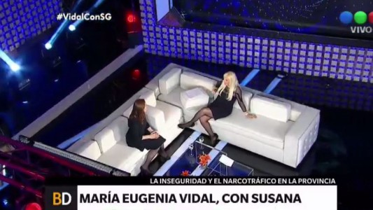 Vidal con Susana Giménez: "Hay un sector de la policía que convive con el delito"