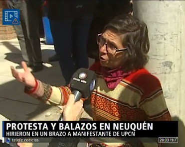 Protesta y balazos en Neuquén