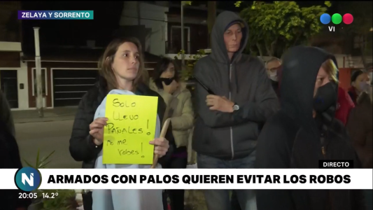 Rosario: Vecinos armados con palos salieron a defender su barrio
