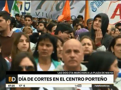 Marchan las dos CTA con otras organizaciones por el bono y más reivindicaciones