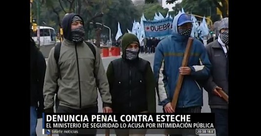 Denuncia penal contra Esteche