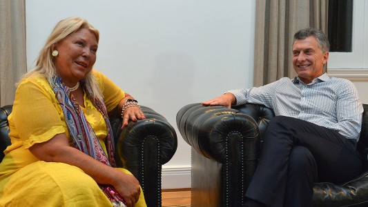 Macri recibe a Carrió en Olivos