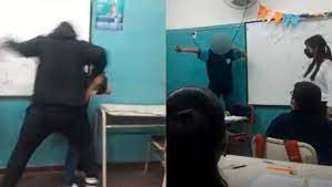 Video: brutal pelea entre dos alumnos en una escuela de Córdoba