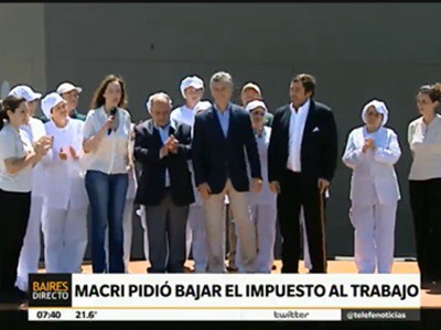 Macri pide bajar los costos laborales