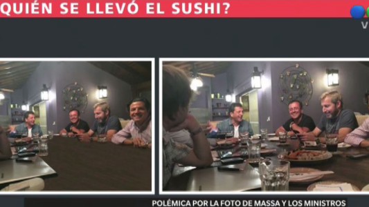 Cumbre Massa-Gobierno: "photoshopearon" el sushi de la mesa