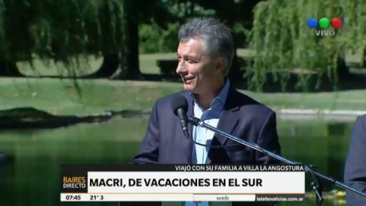 Macri se toma vacaciones en Villa La Angostura junto a su familia