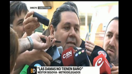 Paro en la línea C de subte: "No somos animales", dijo Segovia al reclamar a Metrovías por las condiciones de trabajo