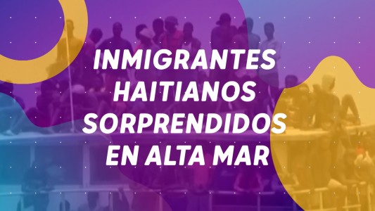 #BuenFlash⚡ El momento en que 800 haitianos fueron sorprendidos en alta mar