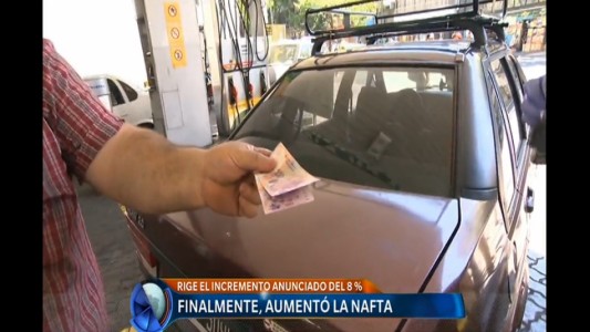 Ya rigen los nuevos precios de la nafta con un 8 por ciento de aumento