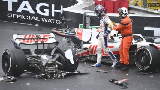 El impactante choque de Mick Schumacher en el GP de Mónaco: su auto se partió a la mitad