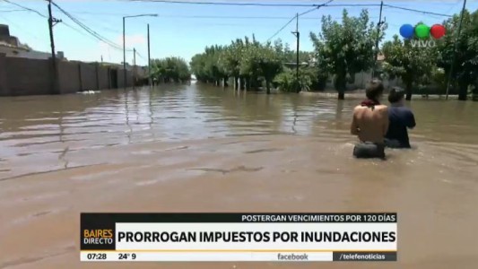 Prorrogan impuestos en zonas inundadas e incendiadas