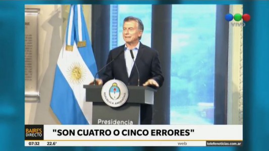 Mauricio Macri: "Son cuatro o cinco dentro de miles de decisiones"