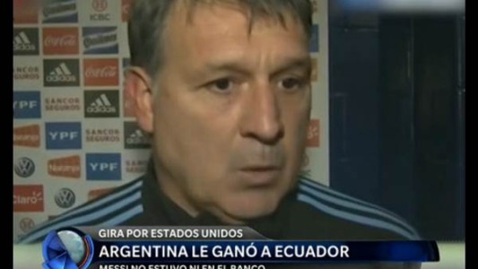 Martino: "el resultado ante Ecuador quedó corto"