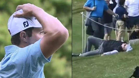 "¡Fore!": Miraba un torneo de golf y lo voltearon