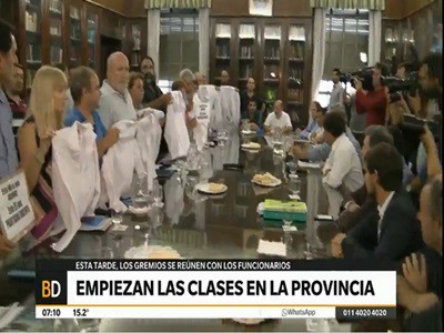 Después de 4 días de paro comienzan las clases en la provincia