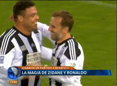Ronaldo y Zidane brillaron juntos, contra la pobreza