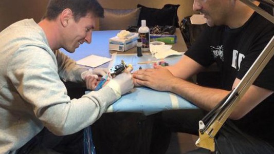 Messi, el tatuador "10"