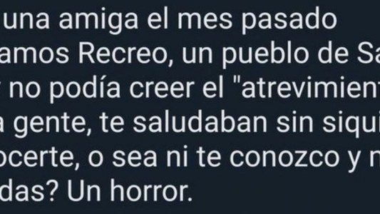 Visitó un pueblo y se enojó porque la gente la saludaba: "No puedo creer el atrevimiento"