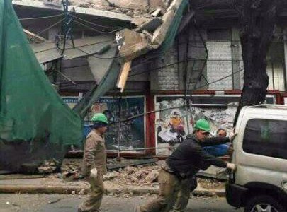 Se derrumbó parcialmente una obra en demolición en el barrio porteño de Villa Ortúzar