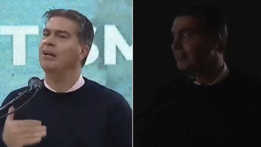 Capitanich hablaba sobre "infraestructura" y se le cortó la luz en pleno acto