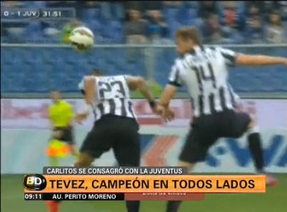 Tevez celebró el título 20 de su carrera