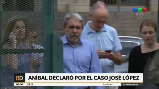 Aníbal Fernández reiteró su convicción de que los millones incautados a José López provenían de coimas