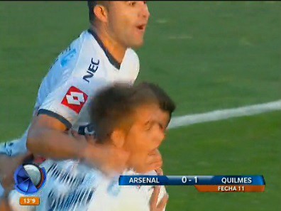 Con un penal en tiempo de descuento Quilmes derrotó a Arsenal
