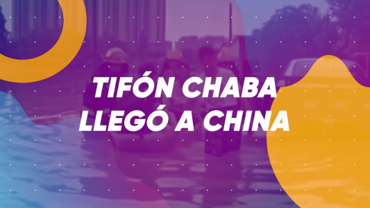 Tifón Chaba llegó a China #BuenFlash