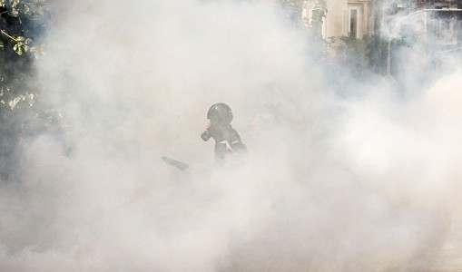 La Policía probó gases lacrimógenos al lado de una escuela: 70 alumnos intoxicados