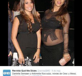 Antonella Roccuzzo, sexy y con pancita de cuatro meses en un desfile top en Barcelona