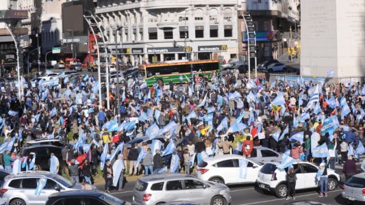 9 de Julio: distintas protestas opositoras confluyen mañana en el centro porteño